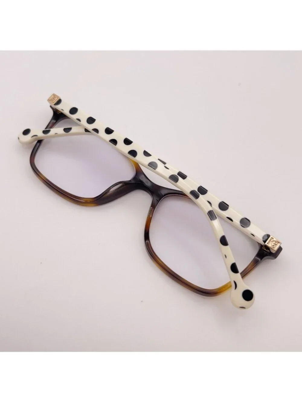 Carolina Herrera VHE895K 0752 Eyeglass Frames Polka Dot Brown Tort 51-16-135